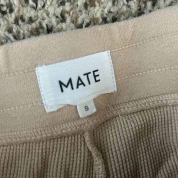 MATE the Label Waffle Wide Leg Cropped Pant - S - Picture 2 of 3